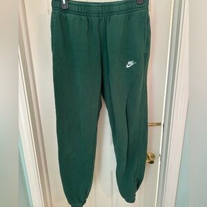 Large green Nike sweatpants